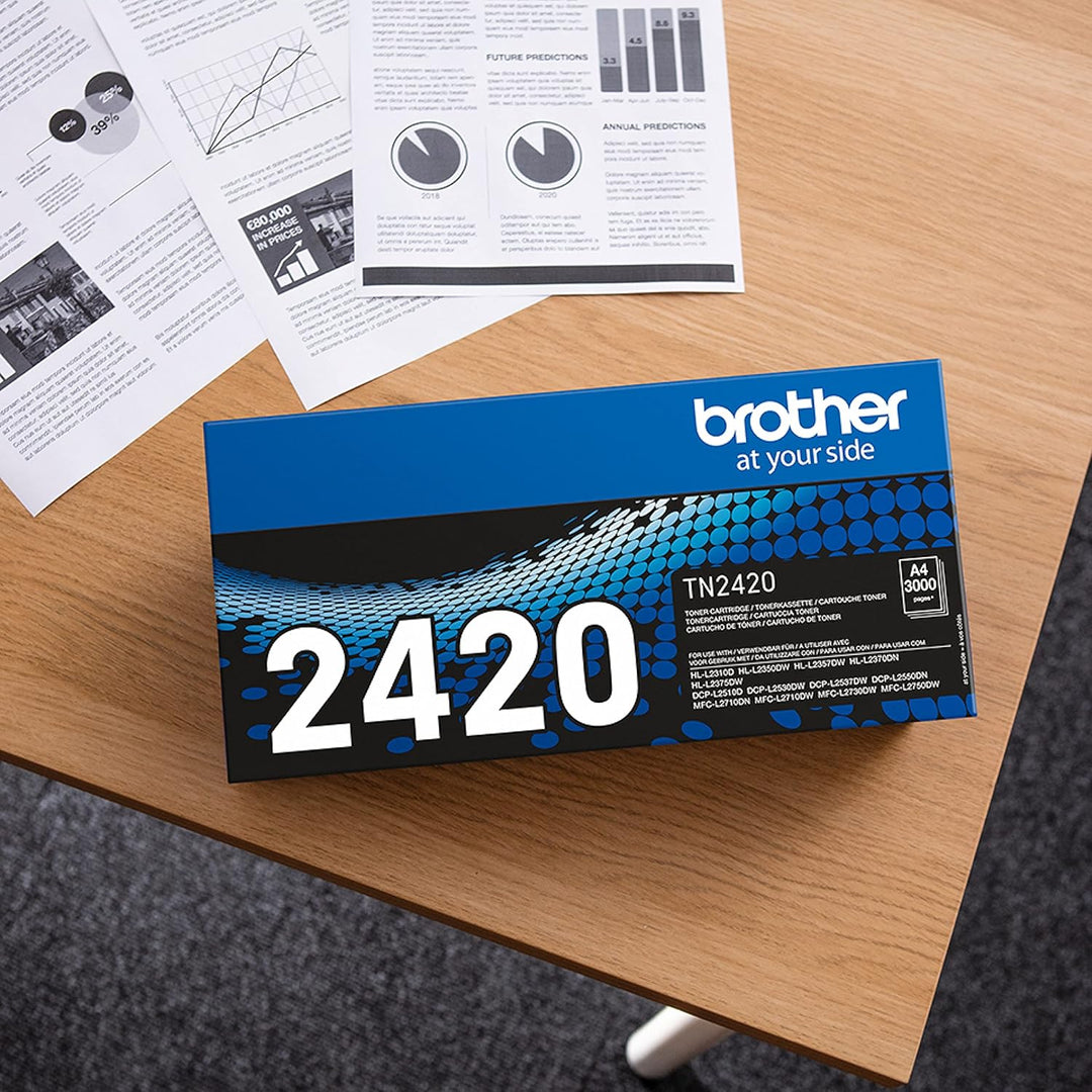 Brother TN-2420 Original Toner 3.000 Seiten für HLL2310D, Schwarz, XL Single, Single