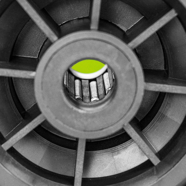 FORZA Alu110 Ersatzfussballtor | Extrabreites schwarzes Gummirad für Fussballtore | Nur einstichgesi