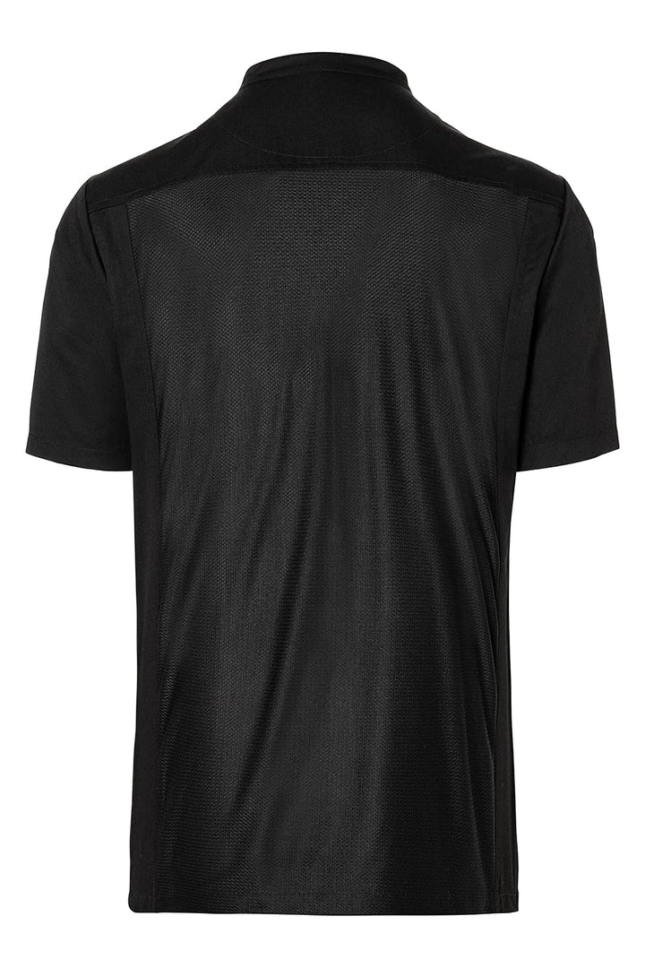 Karlowsky Kurzarm Überwurf-Kochhemd Basic XS Schwarz, XS Schwarz