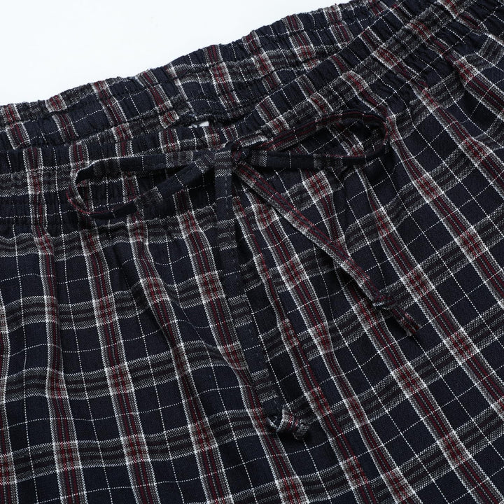 Winovia Schlafanzug Herren Kurz Pyjama 100% Baumwolle Kurzarm Nachtwäsche Nightwear Set mit Rundhals