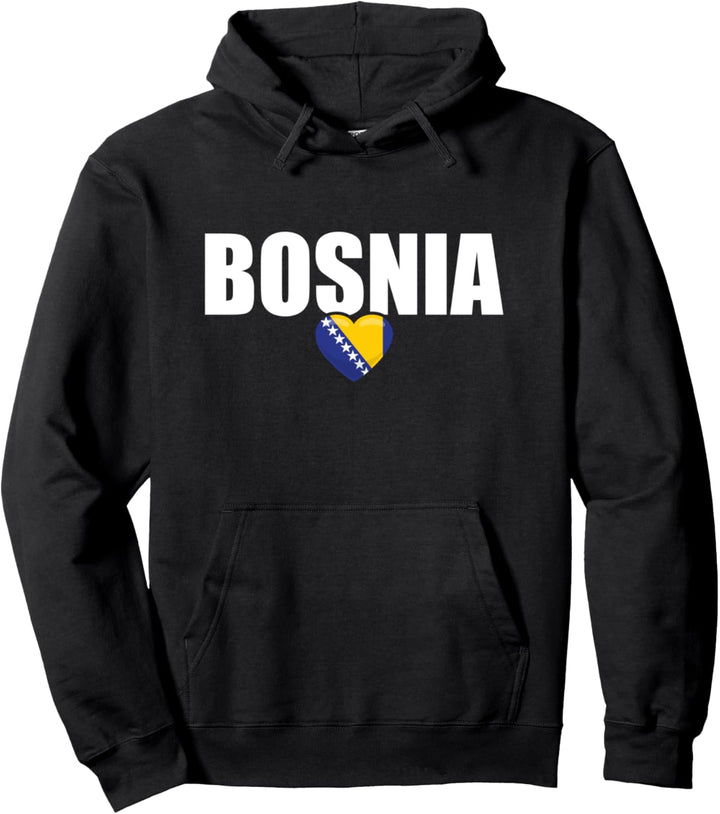 Bosnia Herz Bosnien Bosnische Flagge Stolzer Bosnier Pullover Hoodie