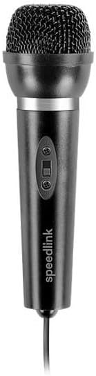 Speedlink CAPO Desk &amp; Hand Microphone - Tisch- und Handmikrofon, exzellente Klangqualität für Sprach