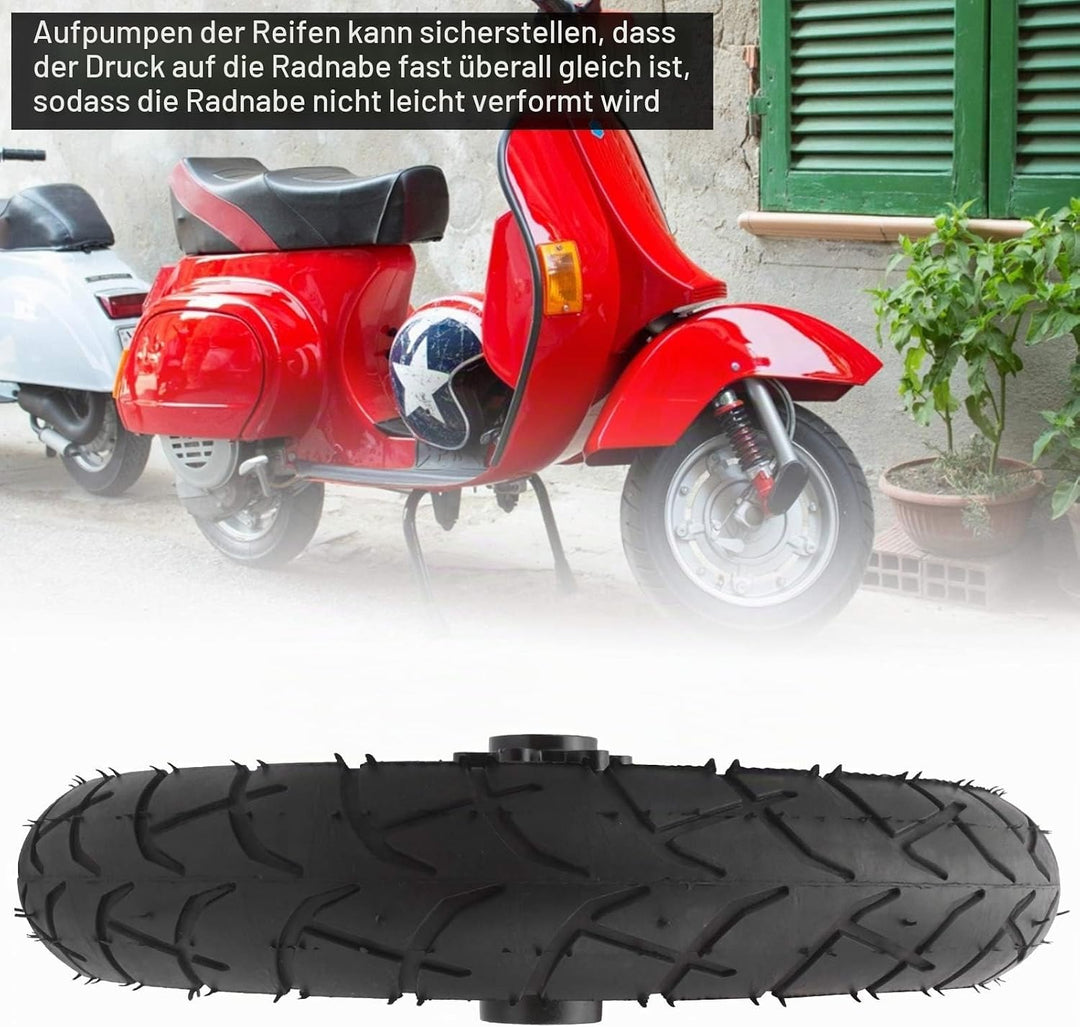 12 Zoll Radreifen Elektroroller Gummireifen Anti Rutsch Reifen Scooter Rad mit Vollreifen Nabe aus A