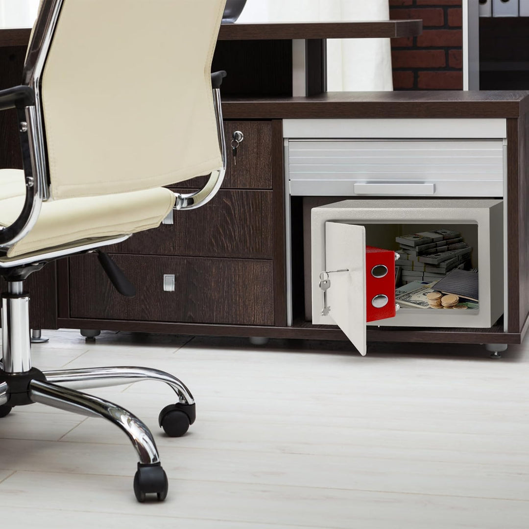 YRHome Möbeltresor Tresor Safe L-31x20x20cm mit 2 Schlüssel-Schloss & Befestigungsschrauben Boden-Wa