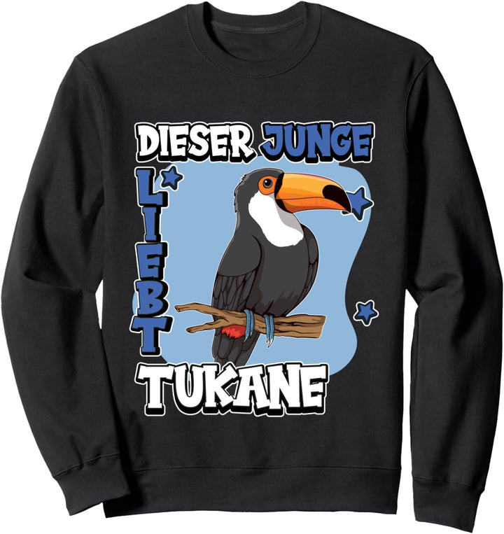 Kinder Tukan Sachen Dieser Junge liebt Tukane Sweatshirt