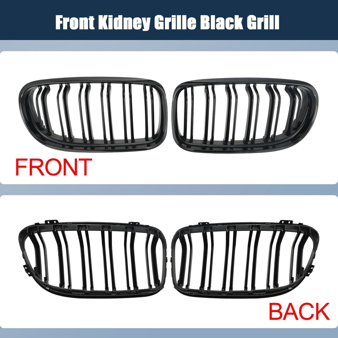 YIUBCZOQI E90 E91 Kühlergrille passend für BMW 3er E90 E91 LCI Bj Nieren Schwarz grill vorne 2009-20