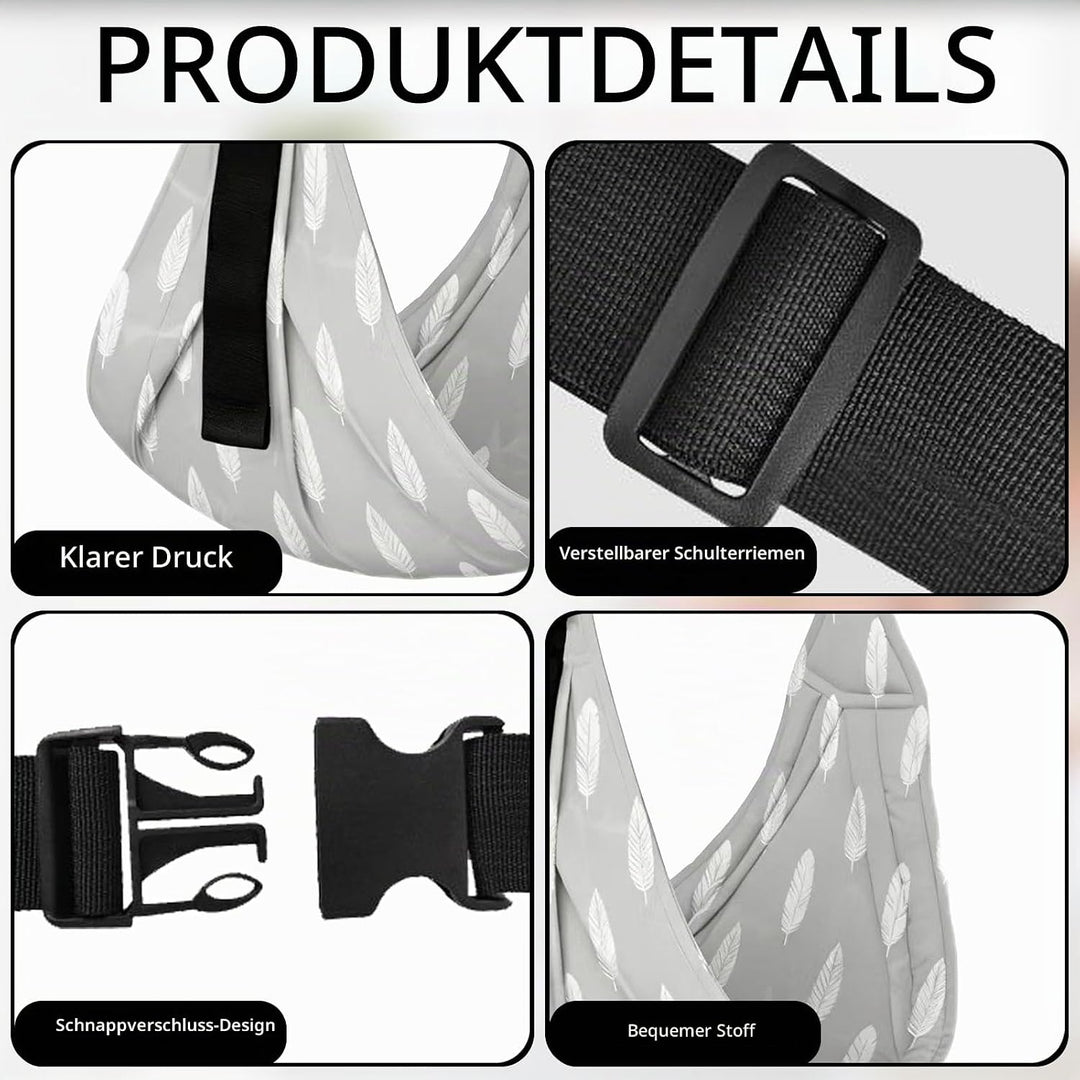 LUKIUP Tragetuch Neugeboren, Verstellbare Hüfttrage, Babytrage Seitlich, Ergonomische Tragetuch Neug