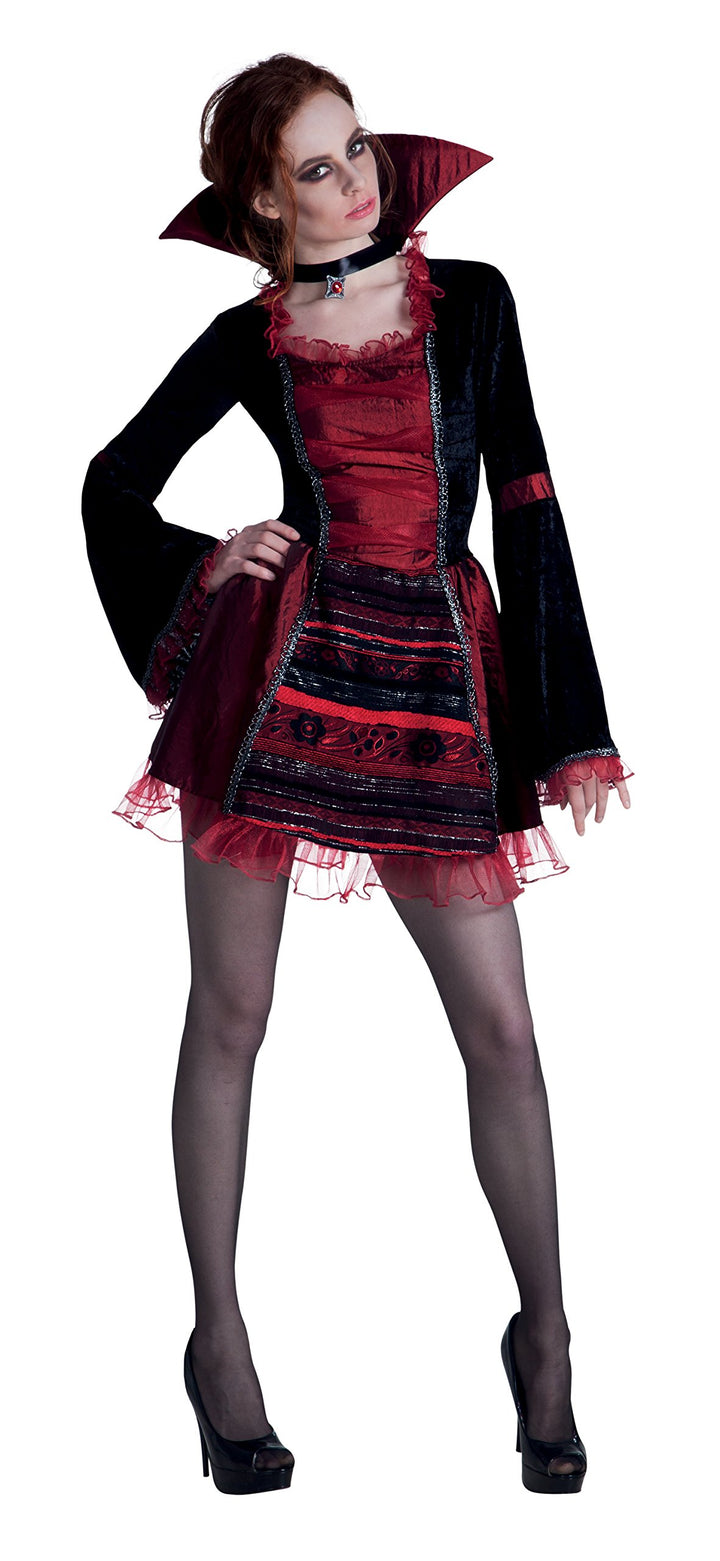 Boland - Kostüm für Erwachsene Vampir Kaiserin, Kleid mit Kragen, Vampir Dame, Spinnen Frau, Karneva