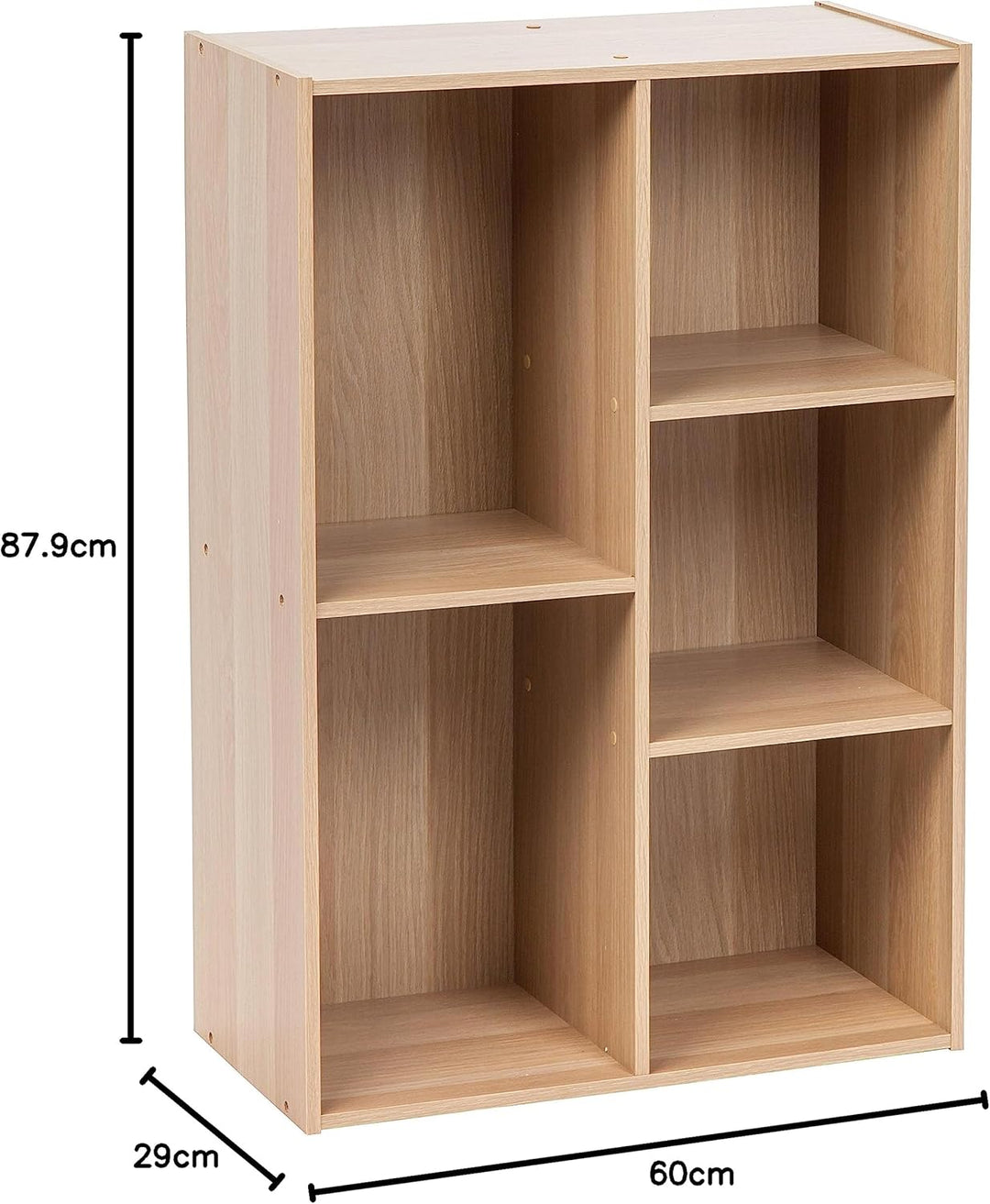 Iris Ohyama, Bücherregal, Regale mit 5 Fächern, Bücherregal, Trennwand, Display, Wohnzimmer, Schlafz