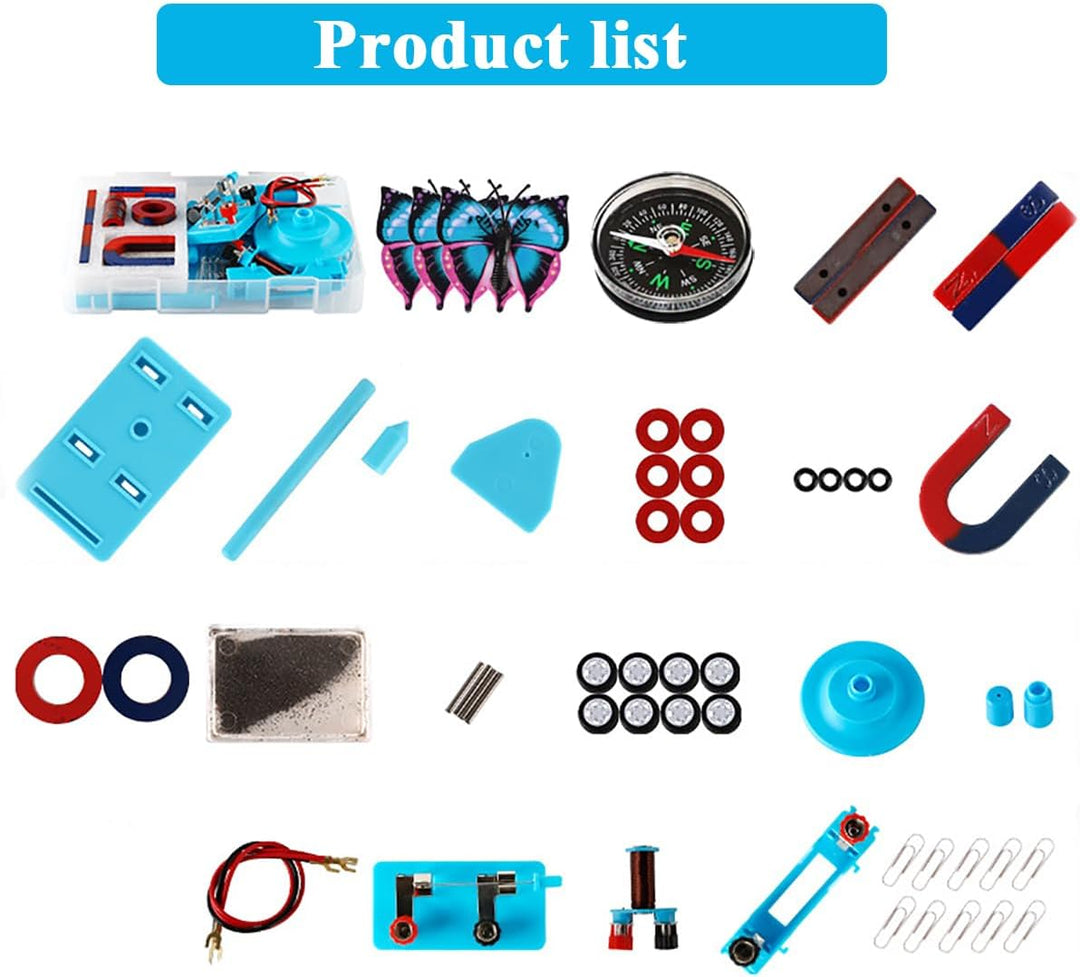 Science Magnets Experiment Set for Kids Elektrizitäts- und Magnetismus-Kit für Studenten Stem Kit Ph