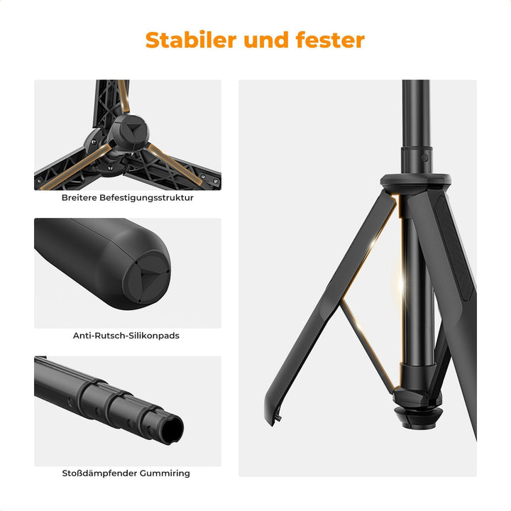 Selfie Stick Tischstativ,K&F CONCEPT MS11 Handystativ, 60CM Selfie Stick mit Fernbedienung, Stativ f