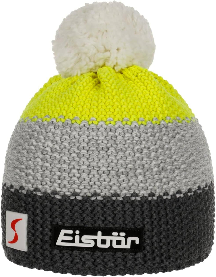 Eisbär Star Pompon Mütze SP Kids anthrazit-h.graumeli-li.Yellow