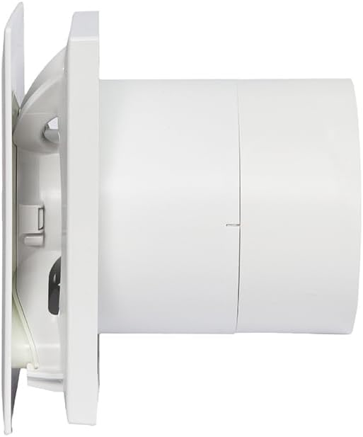 Airflow QT100T 9041260 Abluftventilator, mit Zeitschaltuhr, geräuscharm, 2 Geschwindigkeiten, 100 mm