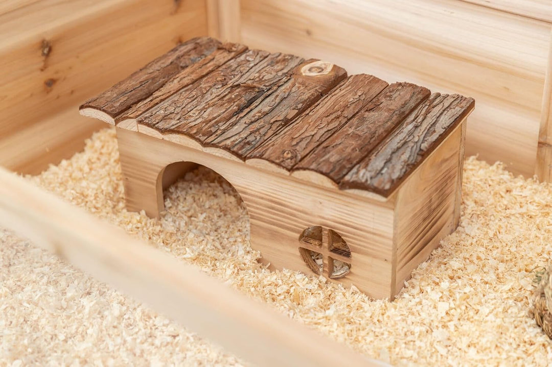 Trixie 61974 Natural Living Haus Grete, geflammt, 35 × 18 × 20 cm, 35 × 18 × 20 cm