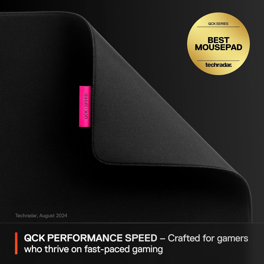 SteelSeries QcK L Performance Speed Gaming-Mauspad, extra Dichte für EIN sanftes Gleiten, Flache Kan