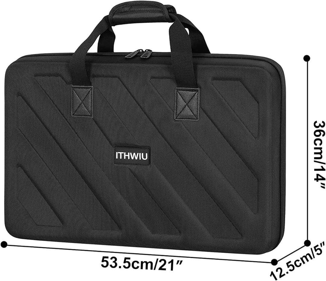 OUUTMEE Hart Reise Tragen Tasche für Pioneer RX, SX, SX2, SX3, Denon MC7000, DDJ FLX6, Schwarz 53X36