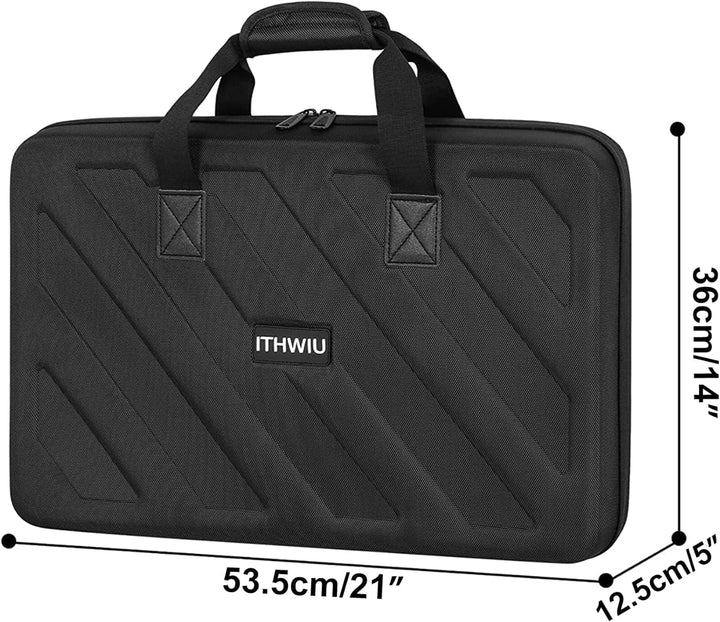 OUUTMEE Hart Reise Tragen Tasche für Pioneer RX, SX, SX2, SX3, Denon MC7000, DDJ FLX6, Schwarz 53X36