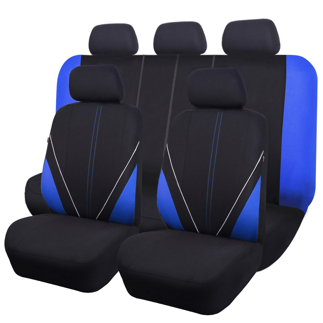 Flying Banner Universal atmungsaktive Netzstoff-Autositzbezüge, komplettes Set Airbag-kompatible Kis