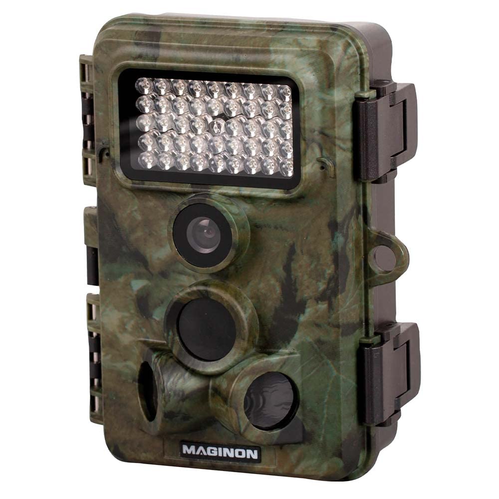 Maginon Wildkamera WK 6 HD, Fotofalle mit Bewegungssensor, Full-HD Video, Spritzwasser Geschützes Ge