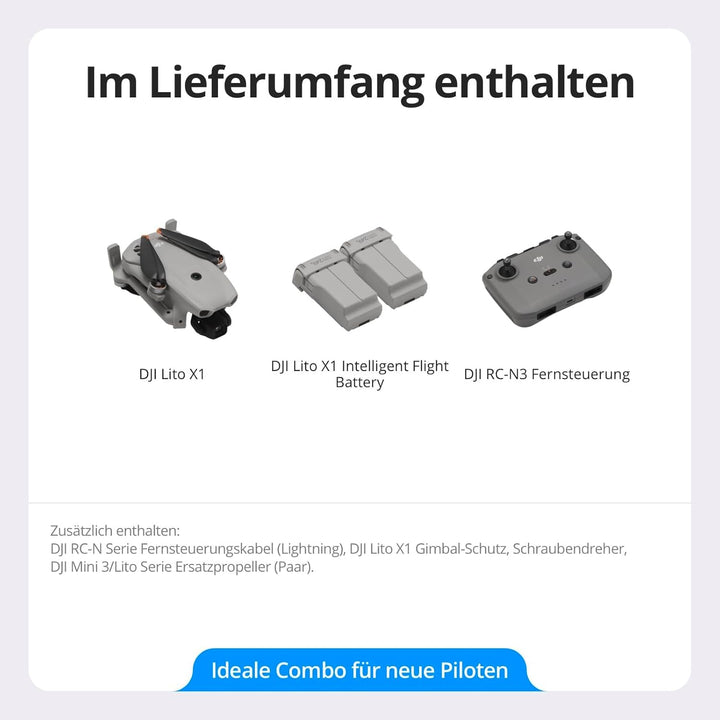 DJI Neo 2 Motion Fly More Combo, 4K Drohne Bundle mit Zubehör mit RC Motion 3 und Goggles N3, Start