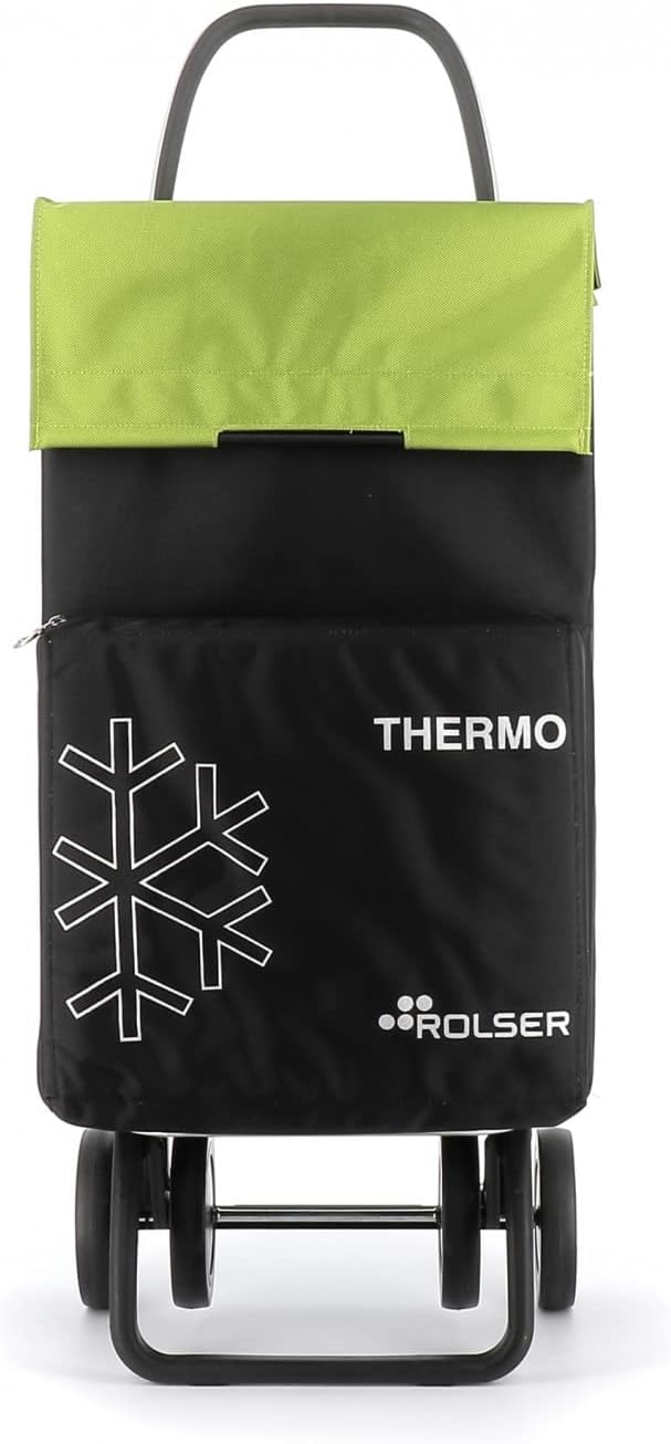 Einkaufstrolley Rolser Thermo Fresh MF 4 Räder - Schwarz und Lima 4 Räder Schwarz und Lima, 4 Räder