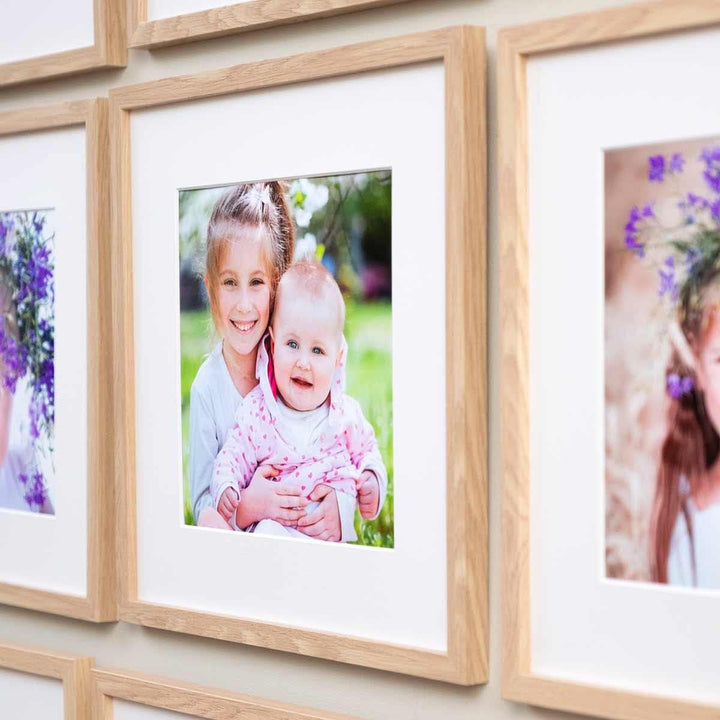 PHOTOLINI Passepartout 50x50 aussen für 30x30 innen, säurefrei 1,5 mm Passepartout Karton Creme-Weis