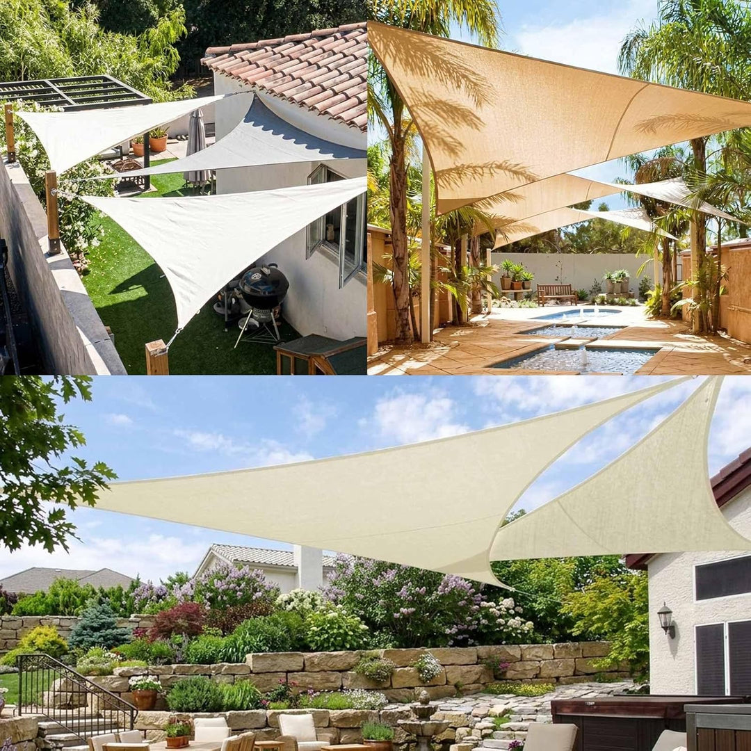 Sonnensegel Wasserdicht 4x5 Meter Rechteckig Sonnenschutz Wasserabweisend 5x4m PES Polyester Segel m