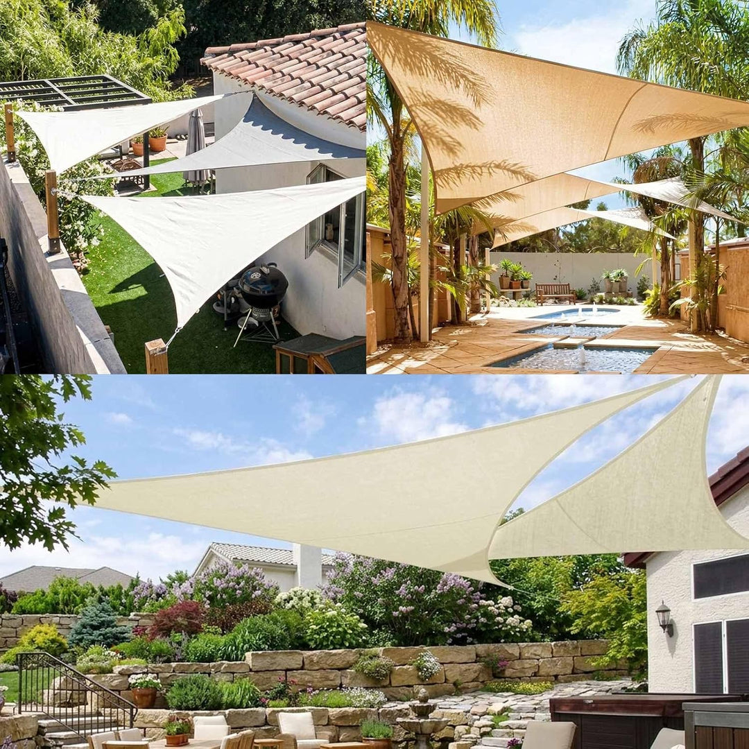 Sonnensegel Wasserdicht 2x3m Rechteckig Sonnenschutz Wasserabweisend 3x2 Meter PES Polyester Segel m