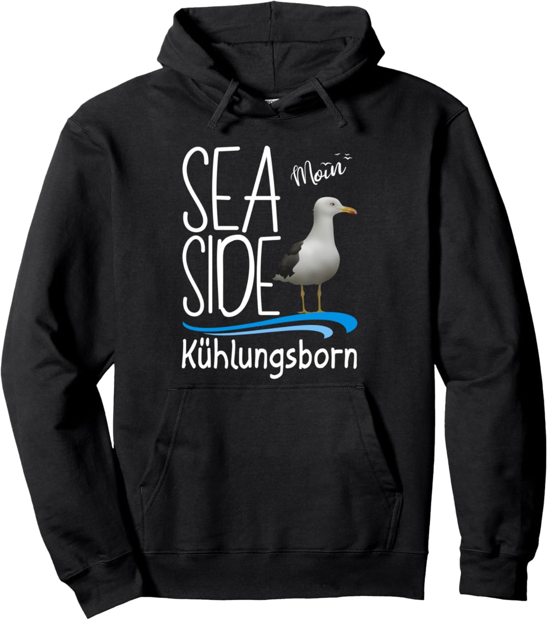 Kühlungsborn mit Möwe Ostseeküste Camping Meer Küste Pullover Hoodie