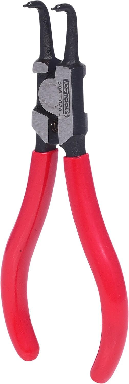 KS Tools 500.1025 Seegeringzange für Aussensicherungsringe, abgewinkelt, 130mm 130 mm, 130 mm