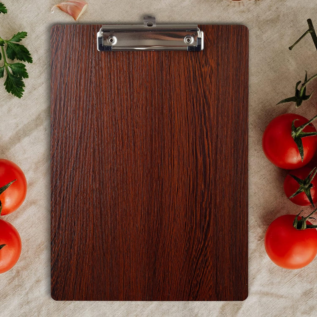 10 Stück klemmbrett Holz A5 Dunkelbraun Zwischenablage Schreibbrett Holz Clipboard für Krankenhaus,