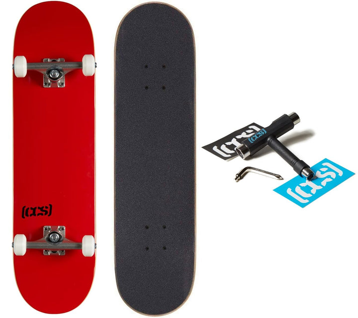 [CCS] Komplettes Skateboard – Ahornholz – Profi-Qualität – komplett montiert mit Skate-Werkzeug und