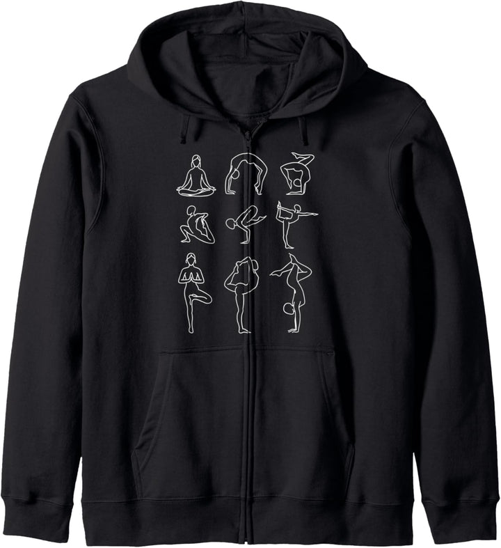 Yoga Posen Sport Meditation Namaste Entspannung Sportlich Kapuzenjacke