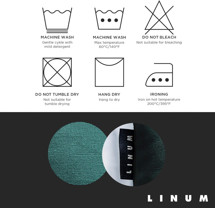 LINUM Annabell Elegant Kissenhülle 40x40 cm 2er-Pack, 100% Baumwolle, Maschinenwaschbar, Granitgrau