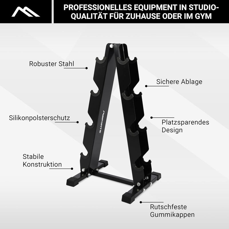 Kurzhantel Rack mit 300kg Belastbarkeit Hantelständer