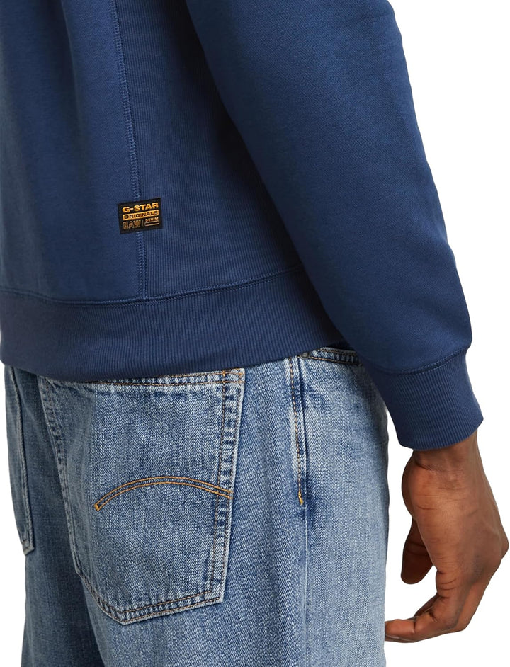 G-STAR Herren Premium Core Sweater XS Blau (Dk Sea Blue D16917-c235-1023), XS Blau (Dk Sea Blue D169