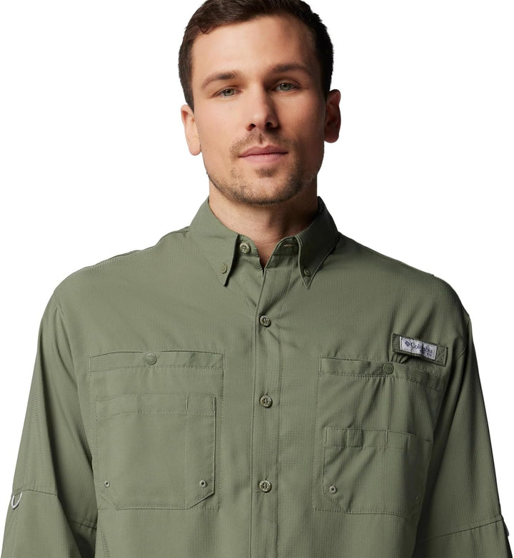 Columbia Herren Tamiami Ii Long Sleeve Shirt Langarmshirt M Zypresse, M Zypresse