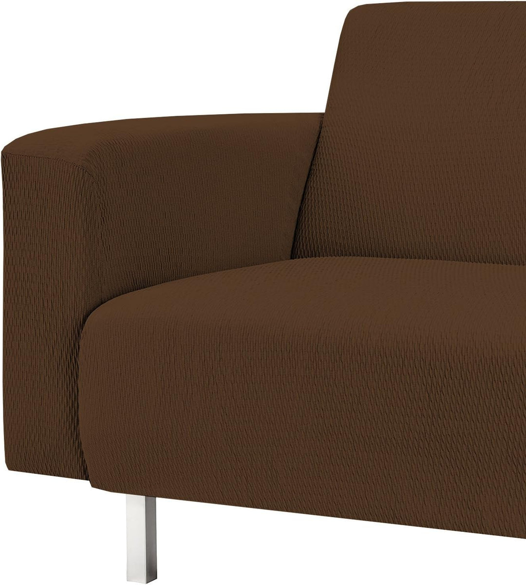 Martina Home Tunez Elastischer Sofabezug, Stoff, Braun, 3-Sitzer (170 bis 220 cm) Braun 3 Plätze, Br