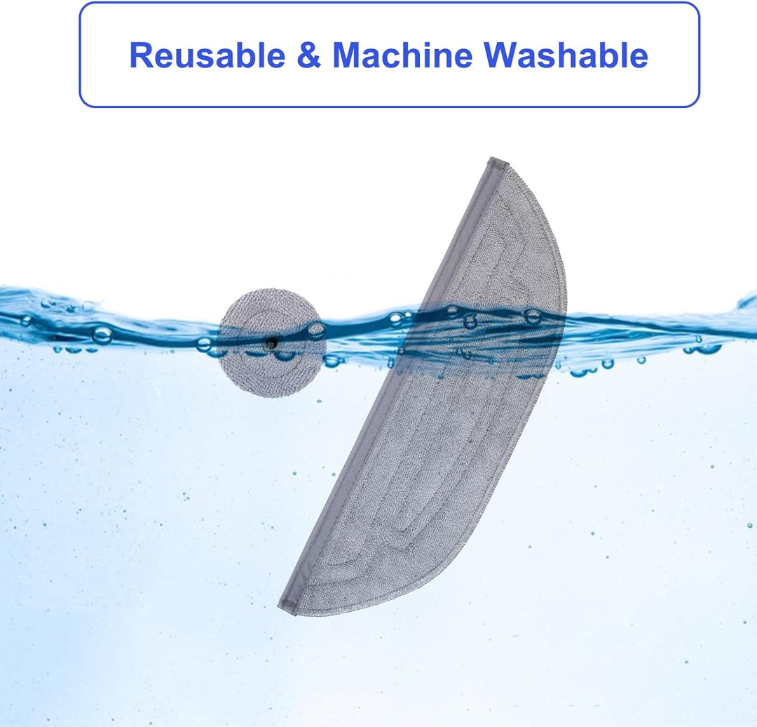 16 Stück Wischtücher Set für Roborock S8 MaxV Ultra/ S8 Max Ultra Saugroboter, 8 Wischtuch und 8 Sei