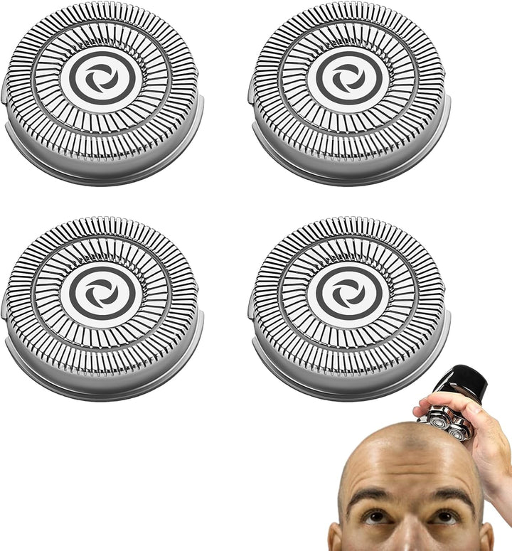 Ersatzkopf passend für Skull Shaver Pitbull Elektrorasierer (4 Stück), 4 Stück