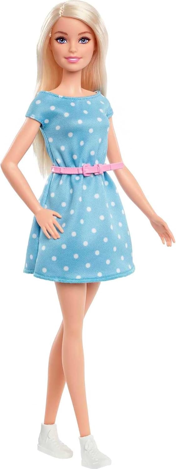 Barbie GYG39 - „Bühne Frei für grosse Träume“ Malibu Puppe (ca. 30 cm gross) mit Backstage-Schminkti