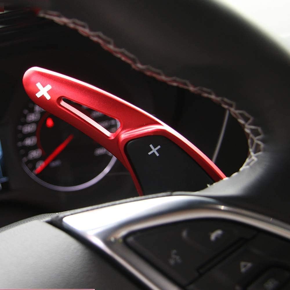 HIBEYO 2PCS Metall Ersatzsatz Lenkräder Schaltwippen für Chevy Chevrolet Camaro 2016-2019, C7 Corvet