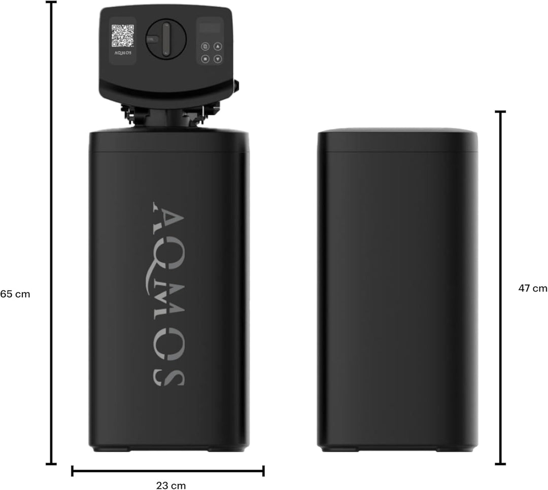 AQMOS FLEX-40 Wasserenthärtungsanlage mit Anschlussset 1" und Montageblock 1" Entkalkungsanlage für
