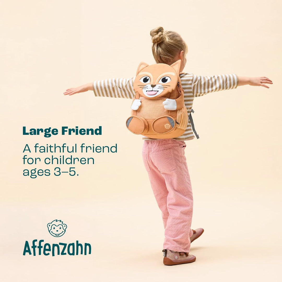 Affenzahn Kinderrucksack Grosser Freund | Kindergartenrucksack für Kinder von 3 bis 5 Jahren mit fun