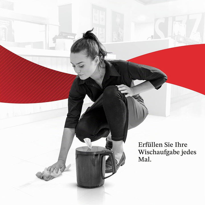 WypAll® L10 Papierreinigungstücher 6222, 1-lagige weisse Reinigungstücher für Lebensmittel und Hygie