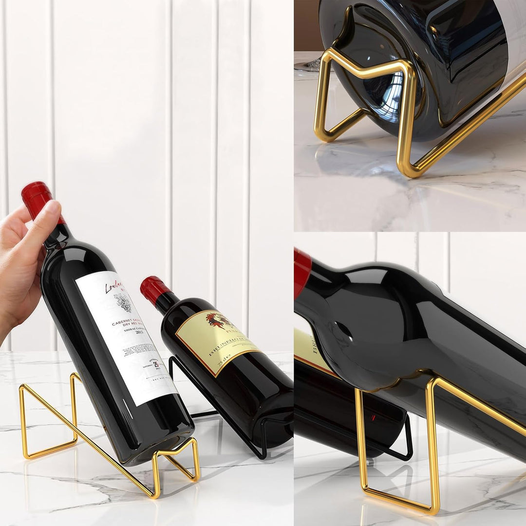 6 Stück Moderner Weinflaschenhalter, Elegante Weinflaschenhalter, Weinständer Aus Metall, Einzelnes