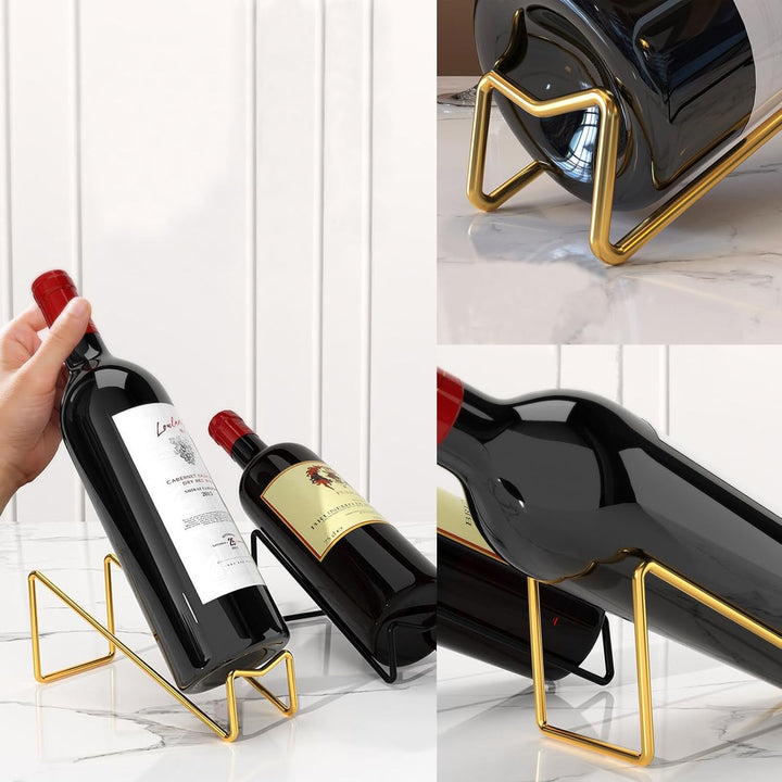 6 Stück Moderner Weinflaschenhalter, Elegante Weinflaschenhalter, Weinständer Aus Metall, Einzelnes