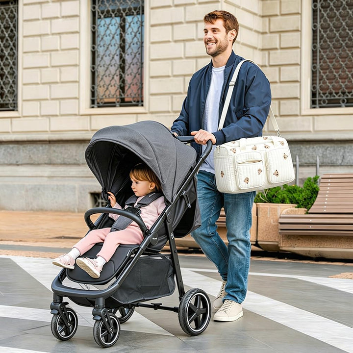 Vielseitige Wickeltasche für Mütter, Baby und Umstandstasche, Wickeltasche Kinderwagen für Mamas, Re