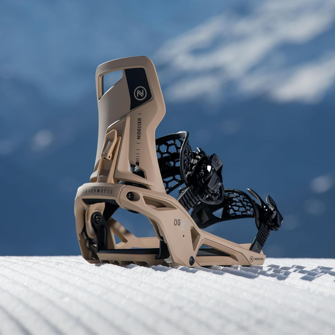 Nidecker Supermatic Snowboard – Universelle, doppelt einsteckbare automatische Bindung – Komfortabel