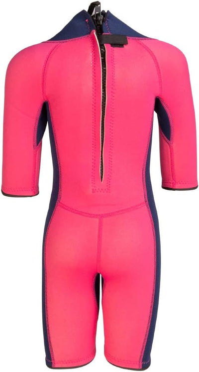 Konfidence Shortie Wetsuit Neopren Kinder Shortie Neoprenanzug PINK 11-12 Jahre (XL)